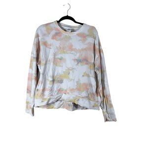 All in motion White Tie Dye Long Sleeve Sweatshirt Size XXL